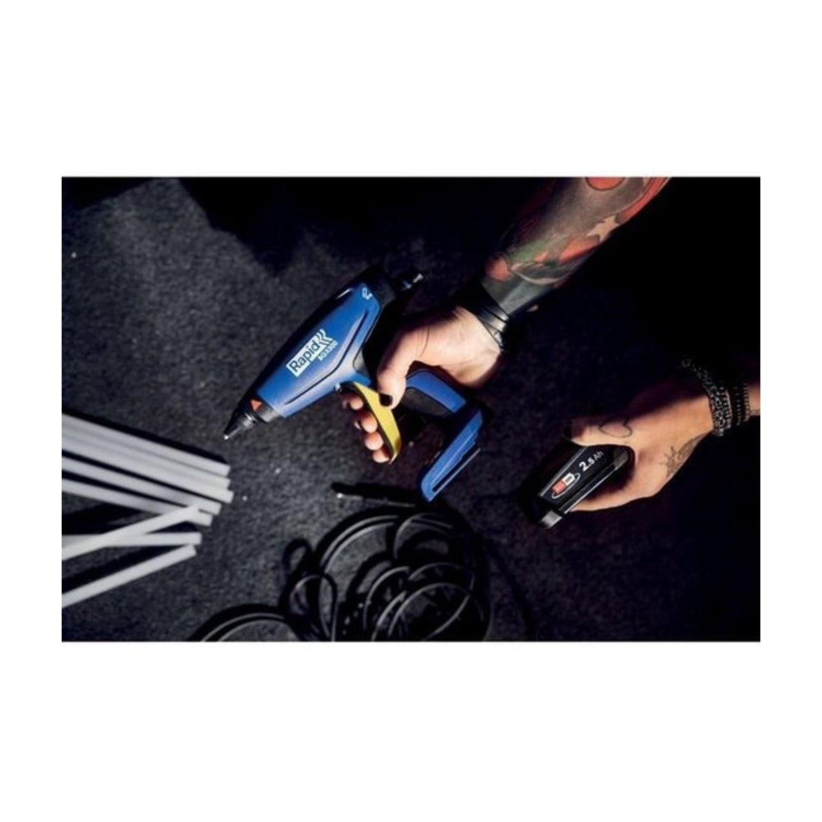 BGX500 Accu-Lijmpistool, P4A 18V, Koffer incl. 2,5Ah-Accu + oplader + 4 lijmpatronen