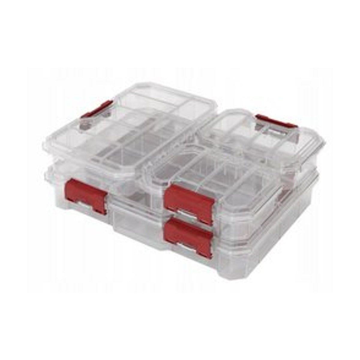 QBRICK SYSTEM Organizer Compact Set 1 B – 4-delig – Assortimentsdozen met vakverdeling - Transparant