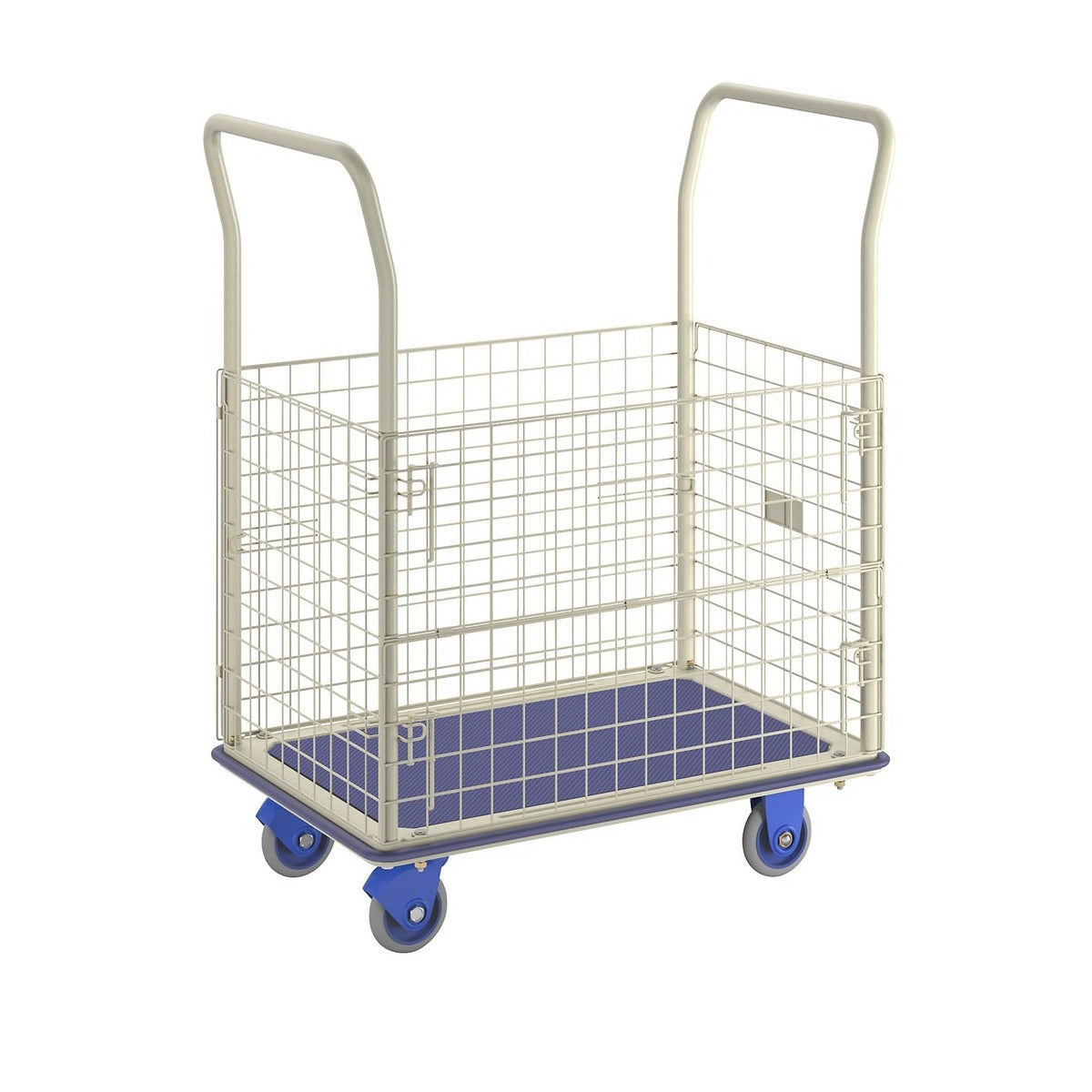 Prestar Gaascontainer / Plateauwagen met 2 Duwbomen - Draagvermogen 300 kg