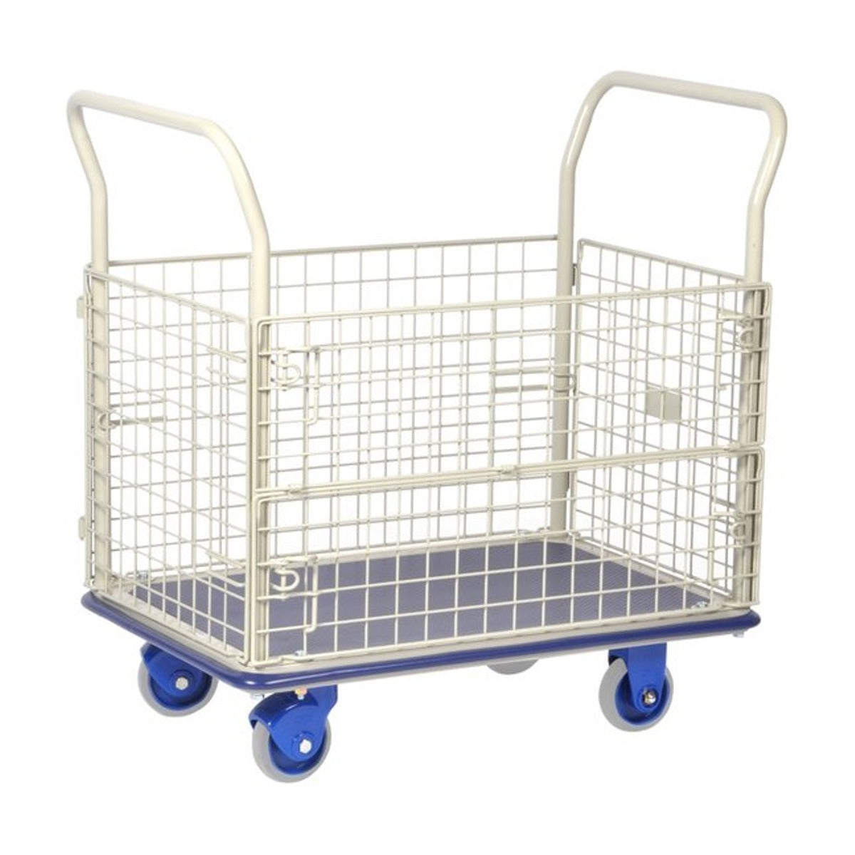 Prestar Gaascontainer / Plateauwagen met 2 Duwbomen - Draagvermogen 300 kg