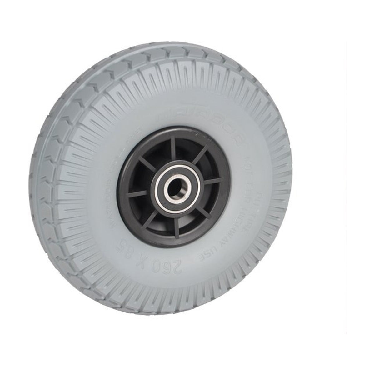 Matador steekwagenwiel PU lekvrij Ø260 x 85mm, kogellagers as Ø 20mm