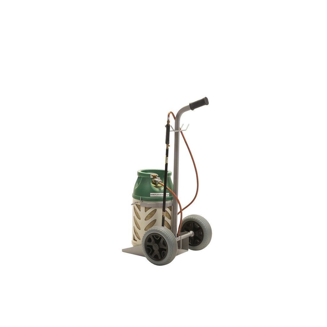 Flessen steekwagen 1x10.5kg CT met haak voor slang