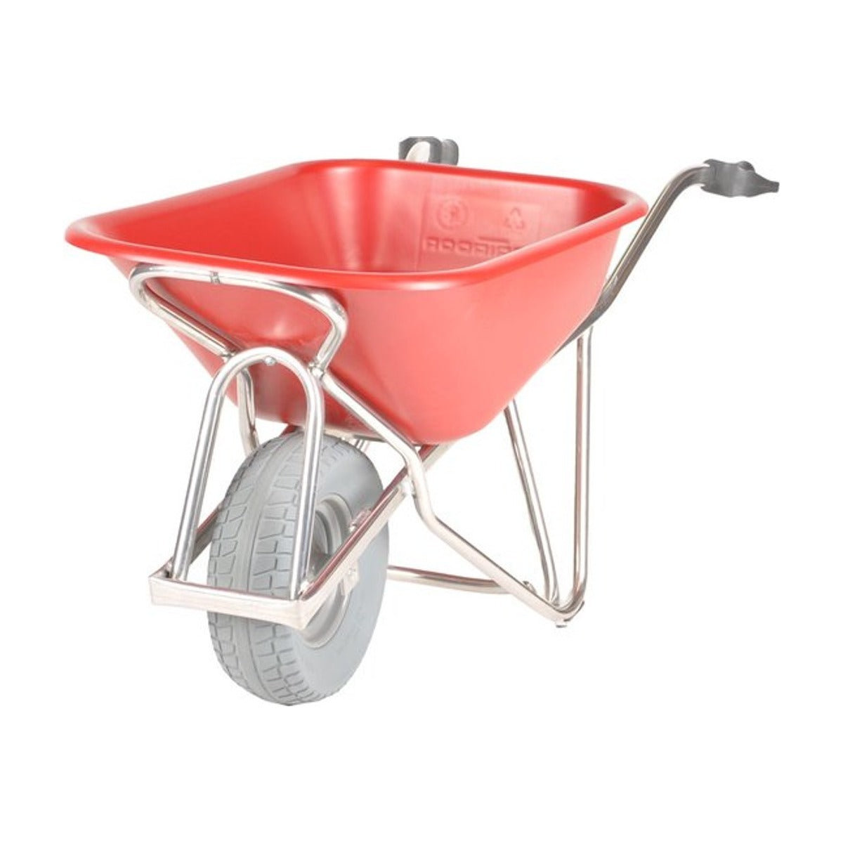 Matador Kruiwagen aluminium,90L Profi-Max Plus hdpe bak rood, extra breed lekvrij