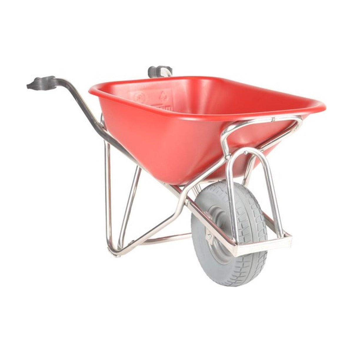 Matador Kruiwagen aluminium,90L Profi-Max Plus hdpe bak rood, extra breed lekvrij
