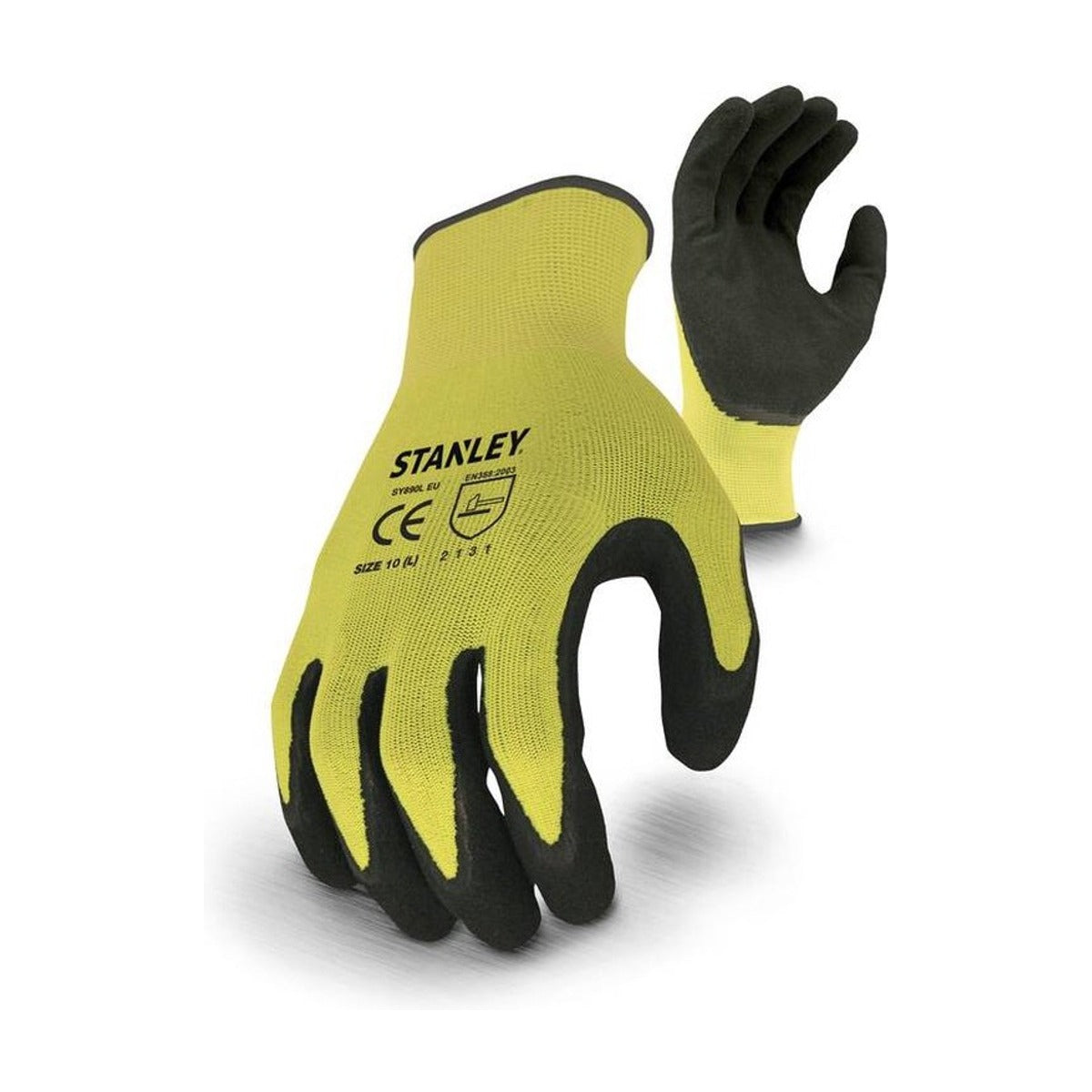 Stanley Sandy HiViz Foam Gripper werkhandschoen maat 10