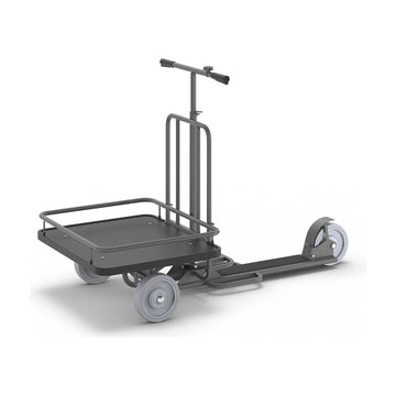 Magazijn of platform step met plateau en lekvrije wielen